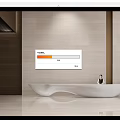 Modern reception desk 3d model