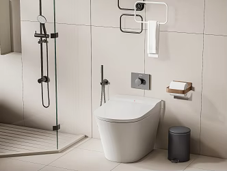 Smart toilet 3d model