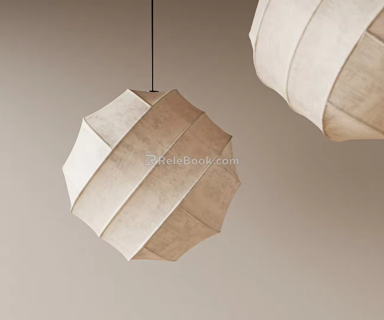 Antique chandelier paper chandelier-Ji chandelier 3d model