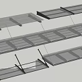 Various Awning Designs With Transparent Panels And Metal Mounting Brackets