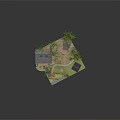 Wooden Detached Villa With Solar Panels Surrounded By Trees And Pond