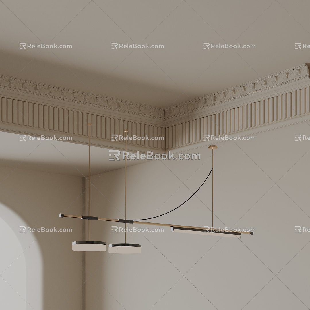 Modern chandelier 3d model