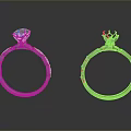 Modern Silver Diamond Rings With Shiny Band And Elegant Design For Daily Accessories