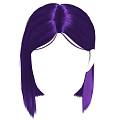 Modern Short Purple Hair Hairstyle Design With Bangs And Stylish Look