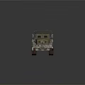 Vintage Military Utility Vehicle With Wooden Cargo Bed Metal Roof Rack And Retro Appearance