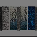 Modern Wall Decor With Various Abstract Patterns And Colorful Design Styles 3d model