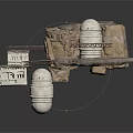Futuristic Domed Buildings On Floating Rock Platforms With Connected Walkways And Tower Structures