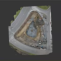 Construction Site With Road Vehicles Heavy Equipment And Dirt Terrain