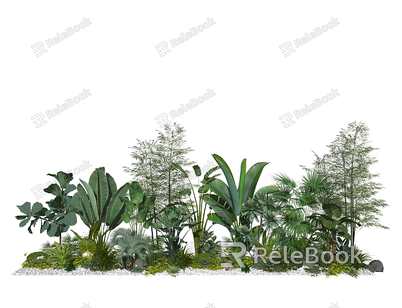 Modern Plant Landscape Plant Green Plant Potted Plants Flowers and Shrubs model