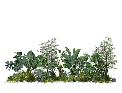 Modern Plant Landscape Plant Green Plant Potted Plants Flowers and Shrubs 3d model