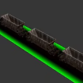 railway hopper car 3d model