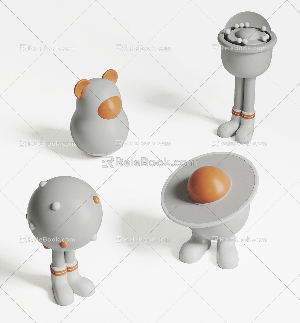 Creative desktop ornaments concept ornaments model