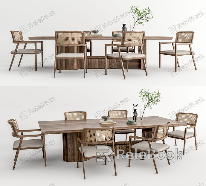 Rattan Dining Chair model