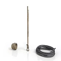 Metal Rod Coiled Metal Spring and Black Cable Coil Collection