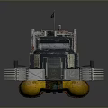 Functional Off Road Vehicle With Tracks And Buoyancy Tanks For Rough Terrain