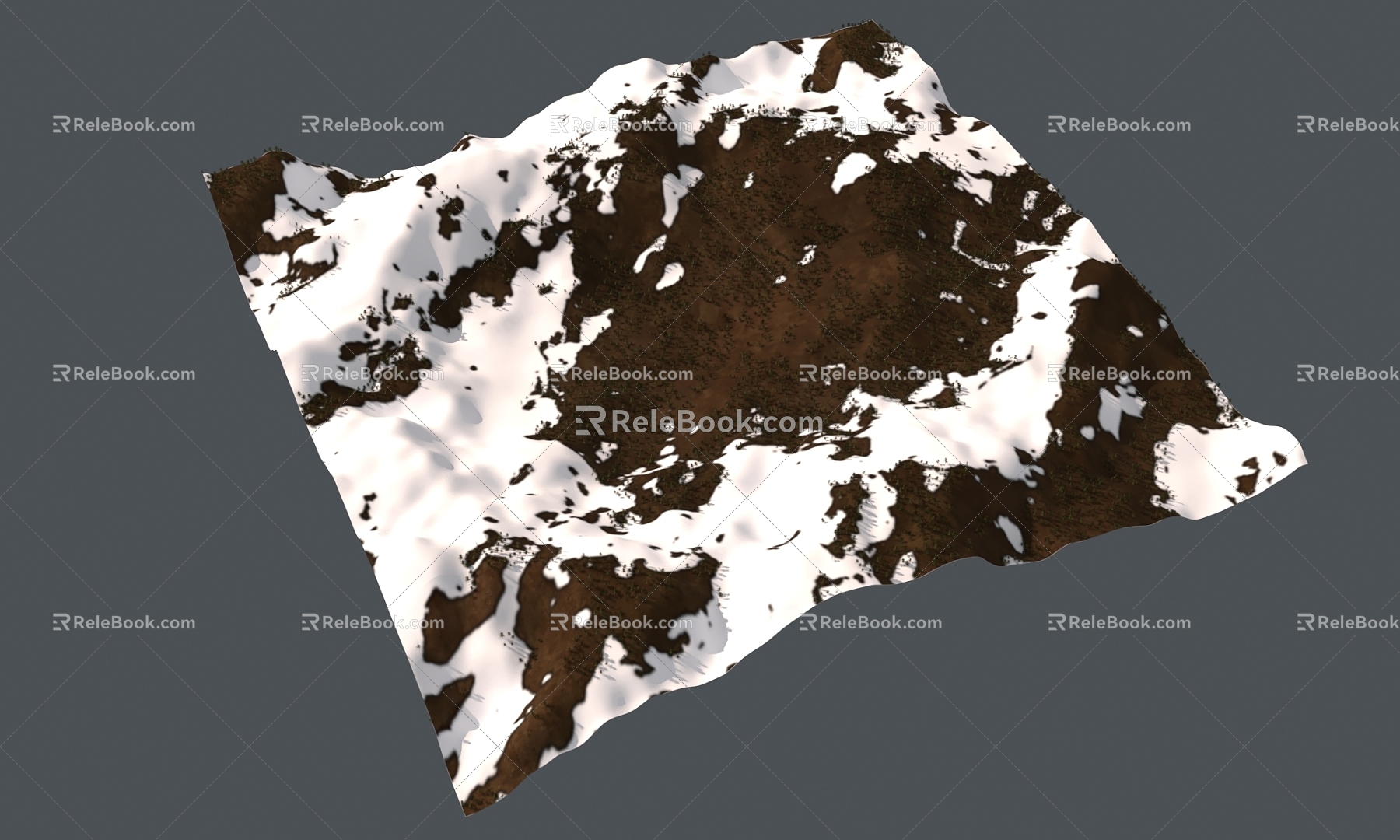 Snow Mountain Snow Rock Rock Rock Block Rock Block Rock 3d model