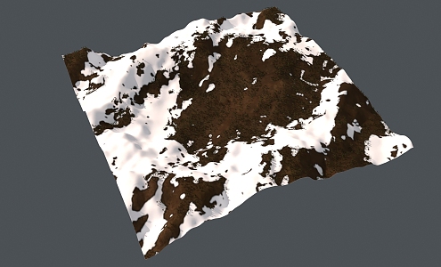 Snow Mountain Snow Rock Block Rock Block Rock 3d model