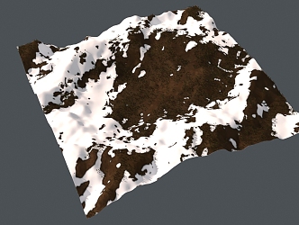 Snow Mountain Snow Rock Block Rock Block Rock 3d model