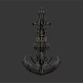 Intricate Mechanical Equipment With Detailed Metal Framework And Assembled Components Design