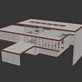 Modern Commercial Complex Architectural Design With Multi Level Structure And Open Spaces 3d model