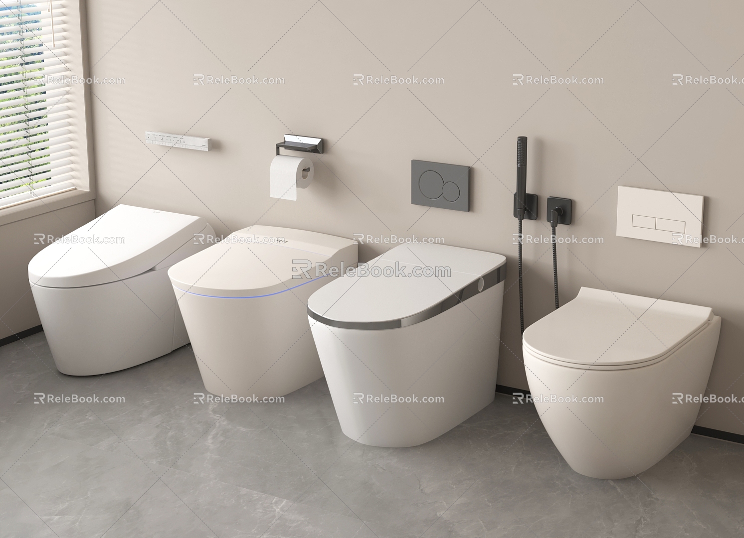 Smart Toilet Toilet 3d model