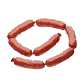 Modern Sausage Cartoon Sausage Food Cartoon Food 3d model