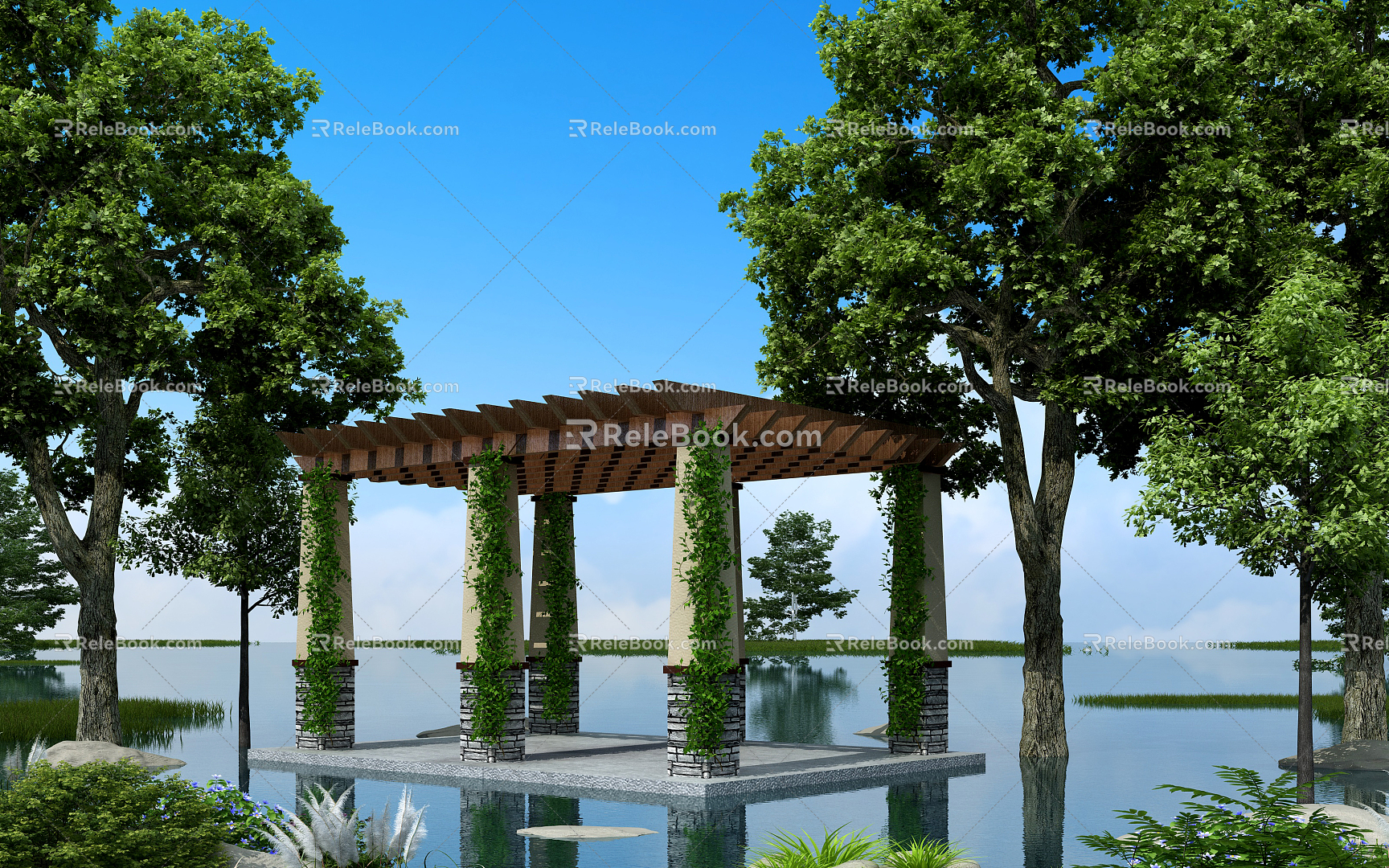 Modern Pavilion 3d model