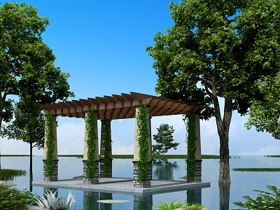 Modern Pavilion 3d model