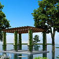 Modern Pavilion 3d model