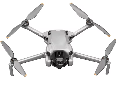 Sleek Lightweight Quadcopter Drone Design With Camera And Rotating Propellers 3d model