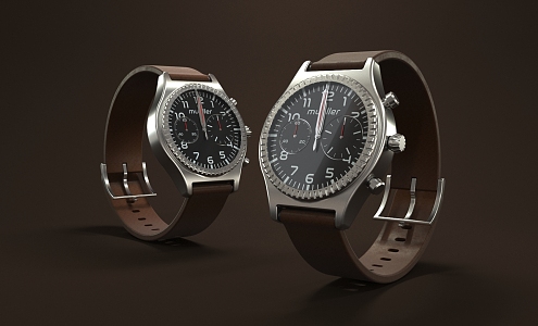 modern watch 3d model