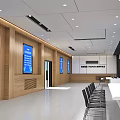 Enterprise Command Center Modern Monitoring Room 3d model