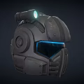 Sci-fi Helmet Future Helmet Cyber Helmet 3d model