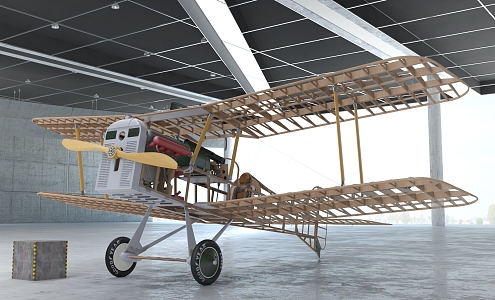 modern aircraft 3d model