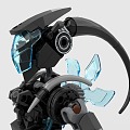 LEGO toy building blocks mechanical warrior futuristic warrior robot fighter armor 3d model