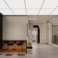 Stylish Modern Clothing Store Interior Design With Starry Ceiling Display Mannequins And Spacious Lounge Areas