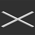 Modern Minimalist Ceiling Design With White Cross Beams For Home Interiors