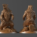 Beast Druid Bear Male Warrior 3d model