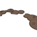 Garden Ornaments Featuring Curved Wooden Circular Stepping Stones With Plant Holes