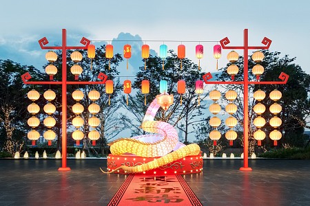 National Tide Year of the Snake Meichen Lantern Festival Lantern Festival Commercial Meichen Lantern Festival Activities 3d model