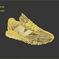 New Balance Colorful Sneakers With Gray Purple White Design And Non Slip Sole