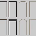 Various Styles And Colors Of Door Frame Components For Home Decoration Projects