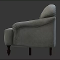 Elegant Beige Sectional Sofa With Tufted Backrest And Wooden Legs Classic Design