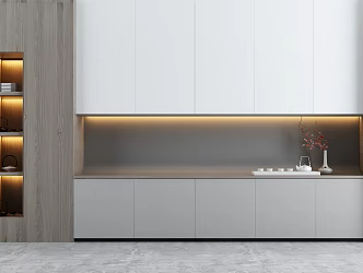 Modern Decorative Cabinet Storage Cabinet 3d model