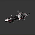Red And Black Adventure Motorcycle With Spoked Wheels Stylish Design And Black Seat