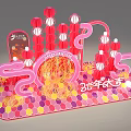 New Year Meichen Design Mall Meichen Year of the Snake Meichen 3d model