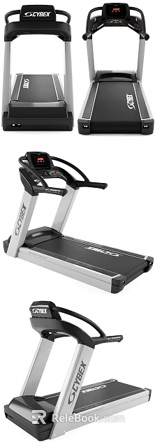 KALDO Treadmill With Digital Display Screen Sturdy Running Belt And Sleek Frame Structure 3d model 