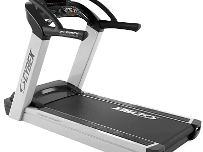 KALDO Treadmill With Digital Display Screen Sturdy Running Belt And Sleek Frame Structure 3d model