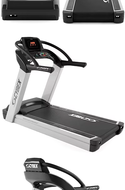 KALDO Treadmill With Digital Display Screen Sturdy Running Belt And Sleek Frame Structure 3d model