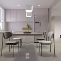Modern Living And Dining Room Interior With Light Sofa Floor Lamp And Large Window